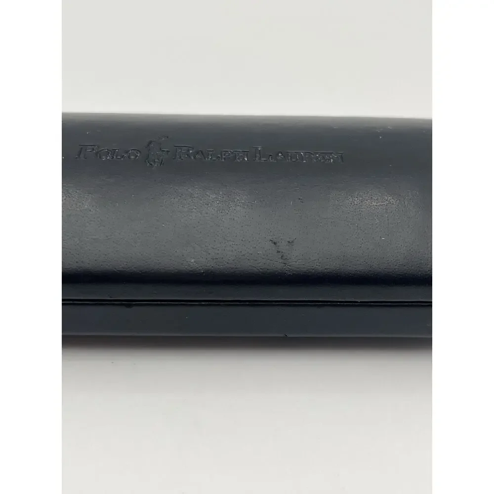 AWESOME Polo Ralph Lauren Black Hard Eyeglasses Sunglasses Case w/Cleaning Cloth